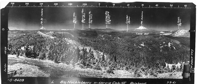 Big Huckleberry Lookout panoramic 7-9-1941 (N)