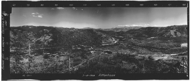 Bunker Hill Lookout panoramic 7-13-1934 (SE)