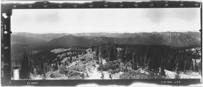 Goat Ridge Lookout panoramic 7-27-1934 (SW)