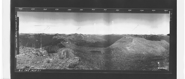 Hamilton Butte Lookout panoramic 1929 (SE)
