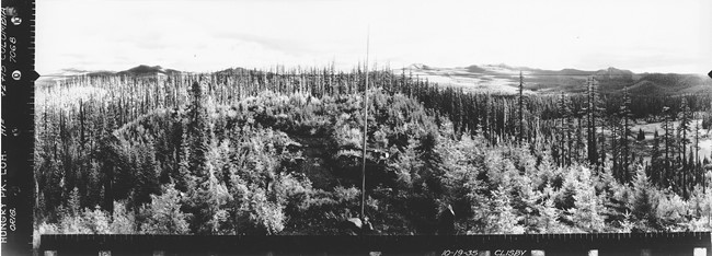 Hungry Peak Lookout panoramic 10-19-1935 (SE)