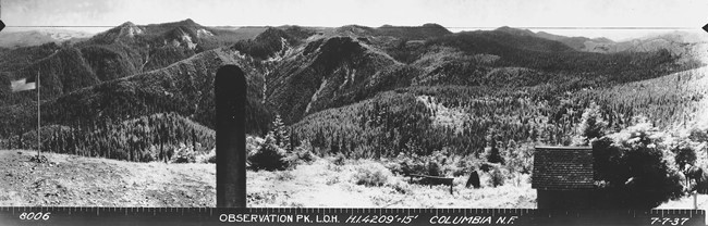 Observation Peak Lookout panoramic 7-7-1937 (SW)