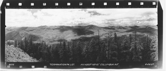 Termination Point Lookout panoramic 8-26-1937 (SW)
