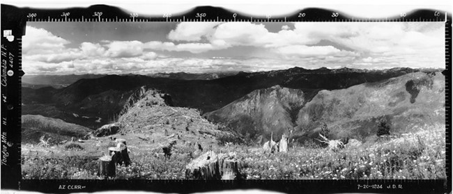 Tongue Mountain Lookout panoramic 7-20-1934 (N)