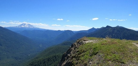 Tongue Mountain Lookout site - view southeast
