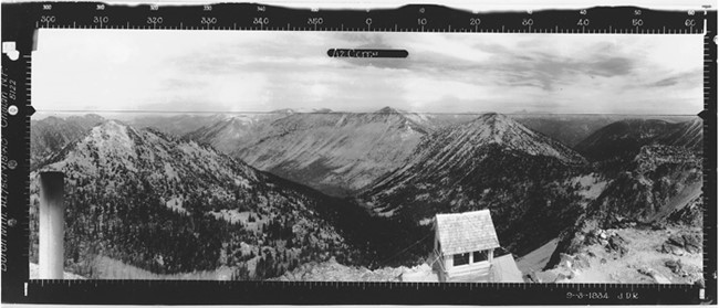Burch Mountain Lookout panoramic 9-3-1934 (N)