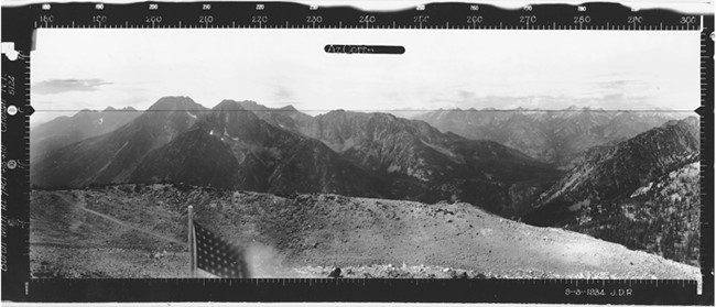 Burch Mountain Lookout panoramic 9-3-1934 (SW)
