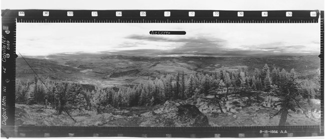 Dugout Mountain Lookout panoramic 9-15-1934 (N)