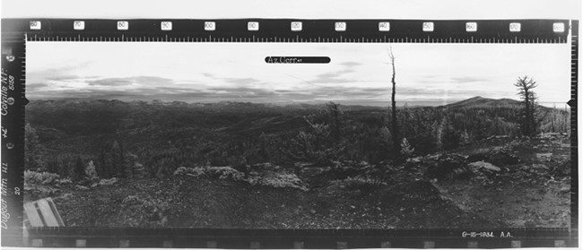 Dugout Mountain Lookout panoramic 9-15-1934 (SE)