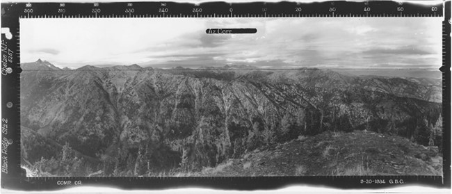 Black Ridge Lookout panoramic 9-20-1934 (N) Station 2