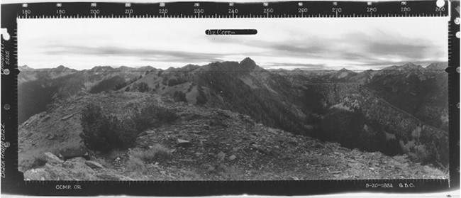Black Ridge Lookout panoramic 9-20-1934 (SW) Station 2