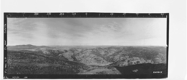 Fir Mountain Lookout panoramic 10-31-1930 (N)