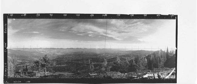 Fir Mountain Lookout panoramic 10-31-1930 (SE)