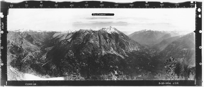 Goode Ridge Lookout panoramic 9-6-1934 (SE)