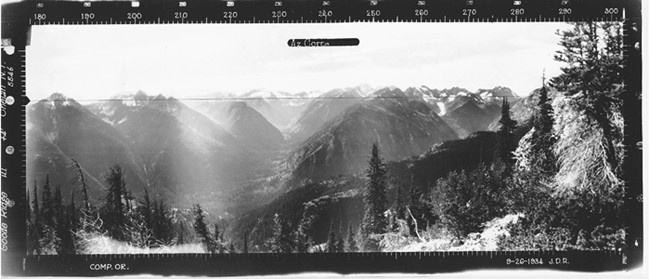 Goode Ridge Lookout panoramic 9-6-1934 (SW)