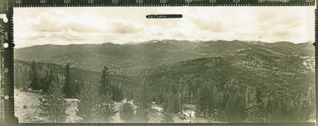Jackknife Mountain Lookout panoramic 9-28-1934 (SW)
