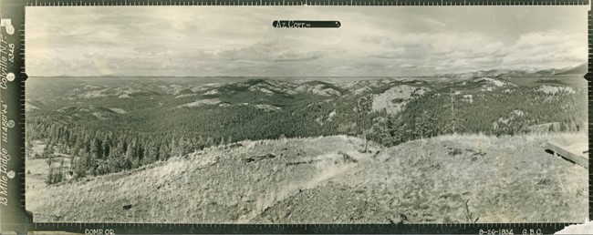 Thirteenmile Mountain Lookout panoramic 9-26-1934 (N)