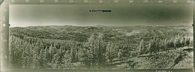 Vulcan Mountain Lookout panoramic 9-29-1934 (SW)