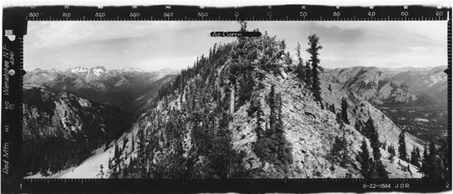 Red Mountain Lookout panoramic 8-22-1934 (N)