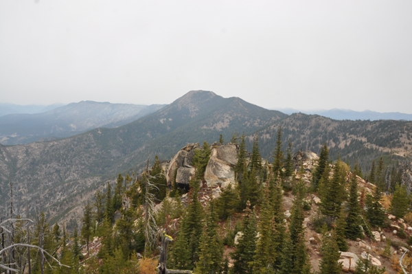 Baldy Mountain Lookout site - view north