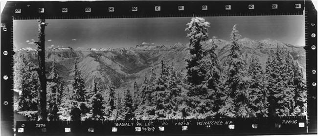 Basalt Peak Lookout panoramic 7-28-1936 (N)