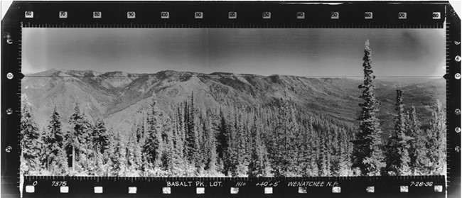 Basalt Peak Lookout panoramic 7-28-1936 (SE)
