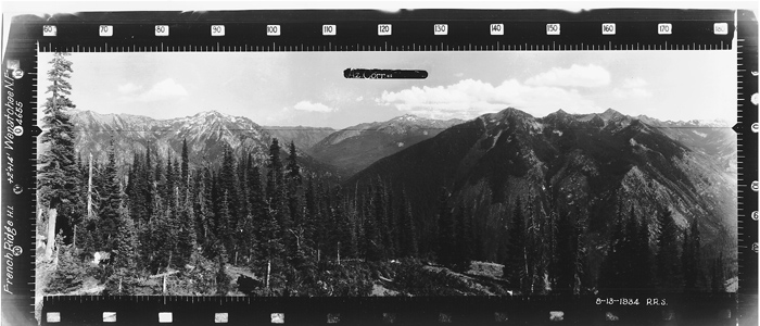 French Ridge Lookout panoramic 8-13-1934 (SE)