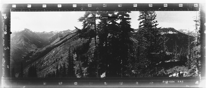French Ridge Lookout panoramic 8-13-1934 (SW)