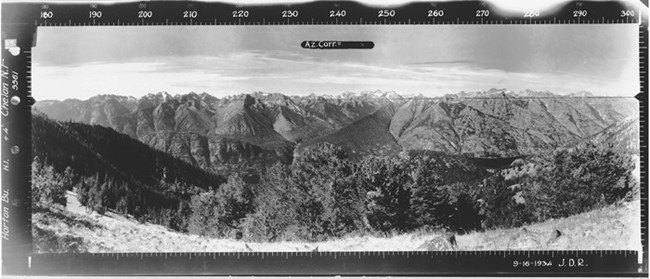 Horton Butte Lookout panoramic 9-16-1934 (SW)