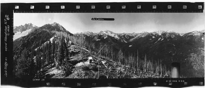 Jack Ridge Lookout panoramic 8-14-1934 (SW)