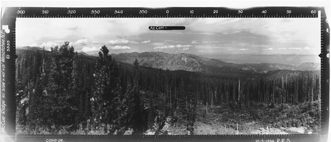 McCue Ridge Lookout panoramic 10-3-1934 (N)