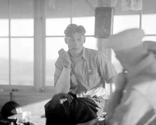 North Ridge Lookout (Andy Tomchic in photo) 7-19-1937