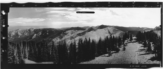 North Ridge Lookout panoramic 8-15-1934 (SE)
