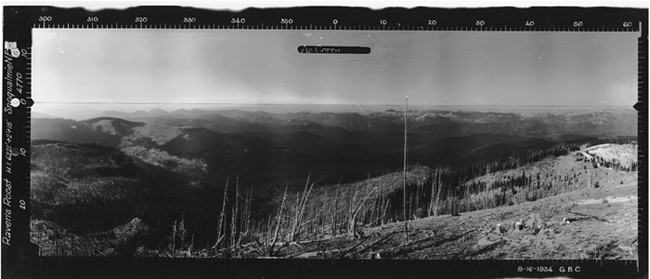 Raven Roost Lookout panoramic 8-18-1934 (N)