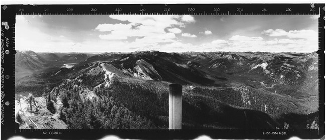 American Ridge Lookout panoramic 7-22-1934 (SW)