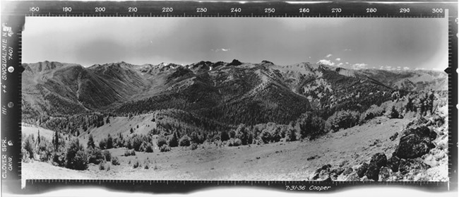 Clover Springs Lookout panoramic 7-31-1936 (SW)
