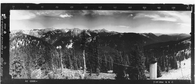 Miners Ridge Lookout panoramic 7-19-1934 (SE)