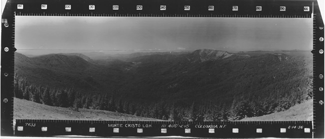 Monte Cristo Lookout panoramic 8-14-1934 (SW)