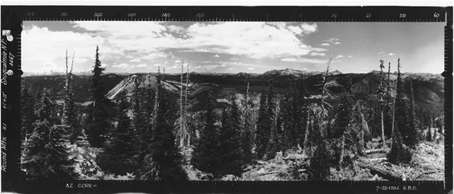 Round Mountain Lookout panoramic 7-22-1934 (N)