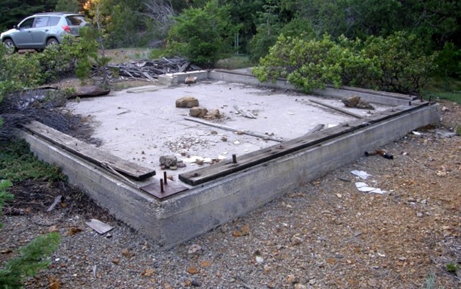 Foundation remains - 2009