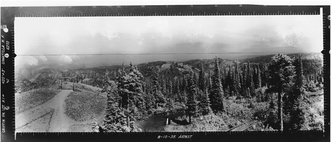 Griffin Peak Lookout panoramic 8-19-1935 (N)