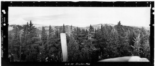 Badger Butte Lookout panoramic 11-6-1933 (N)