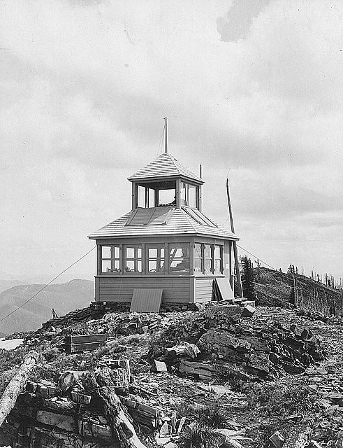 Striped Peak Lookout - Circa 1924