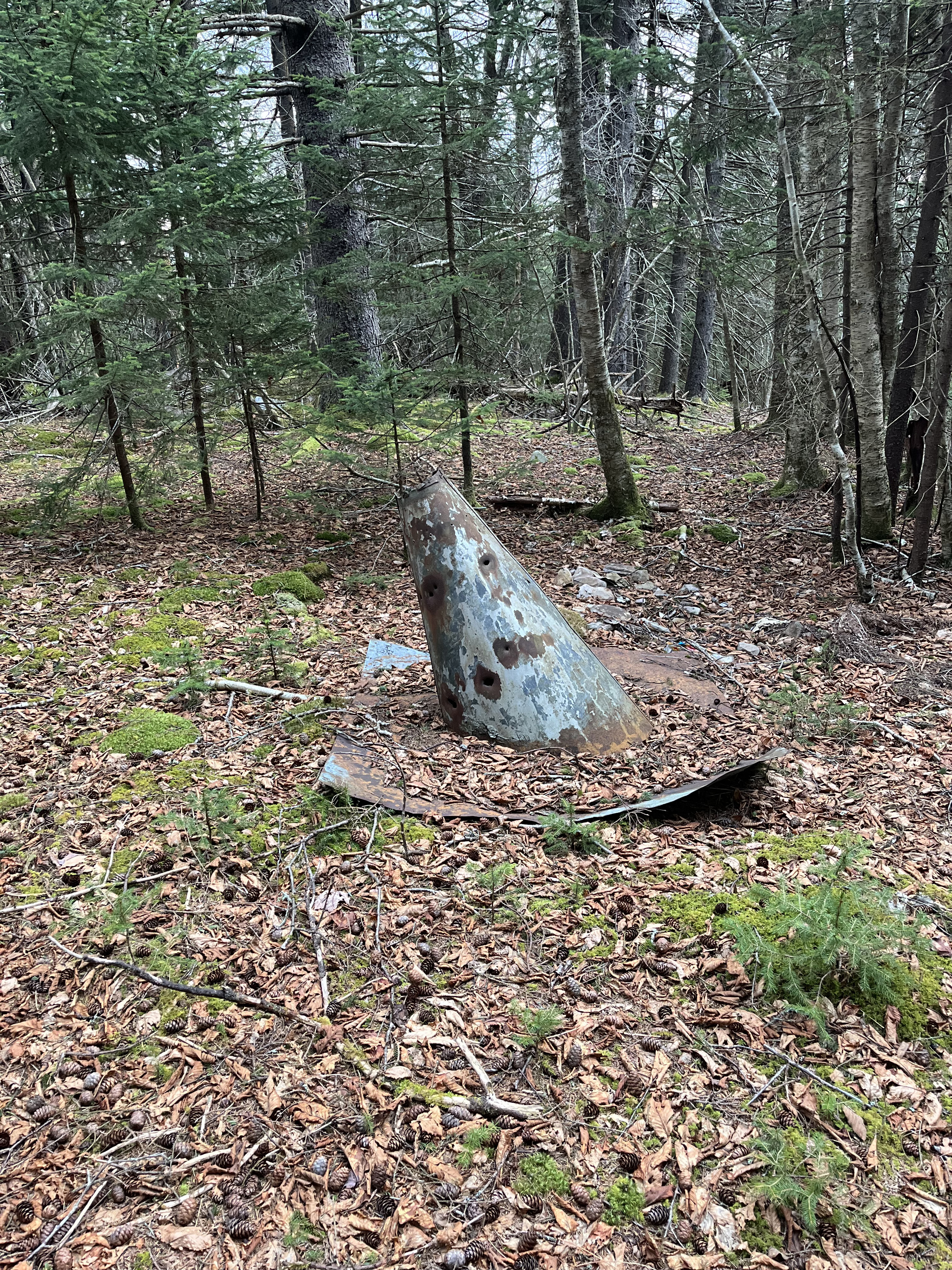 April 2024 photo of debris at site